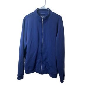 Holderness & Bourne NWOT The Coe Jacket Navy Blue Performance Full Zip Up Sz L